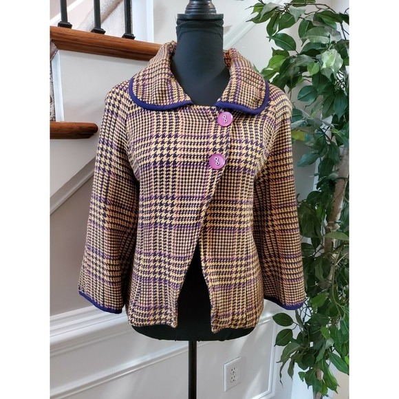 ANTHROPOLOGIE Dimri 100% Cotton Collared Long Sleeve Button Coat - Picture 1 of 11